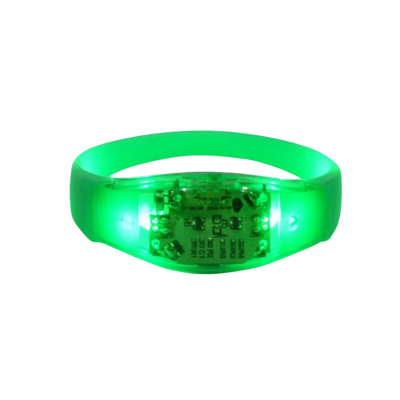 Pulseira de LED Ativada por Som - Verde