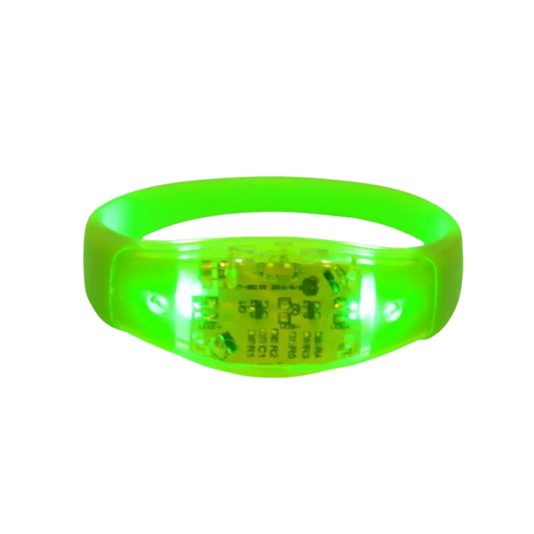 Pulseira de LED Ativada por Som - Verde-Limao