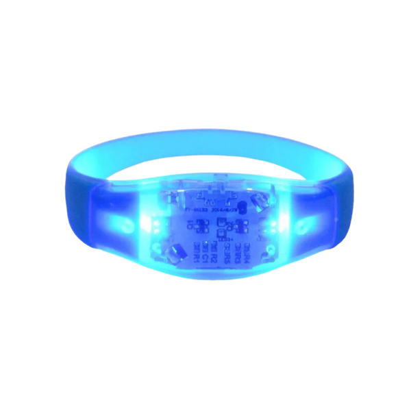 Pulseira de LED Ativada por Som - Azul